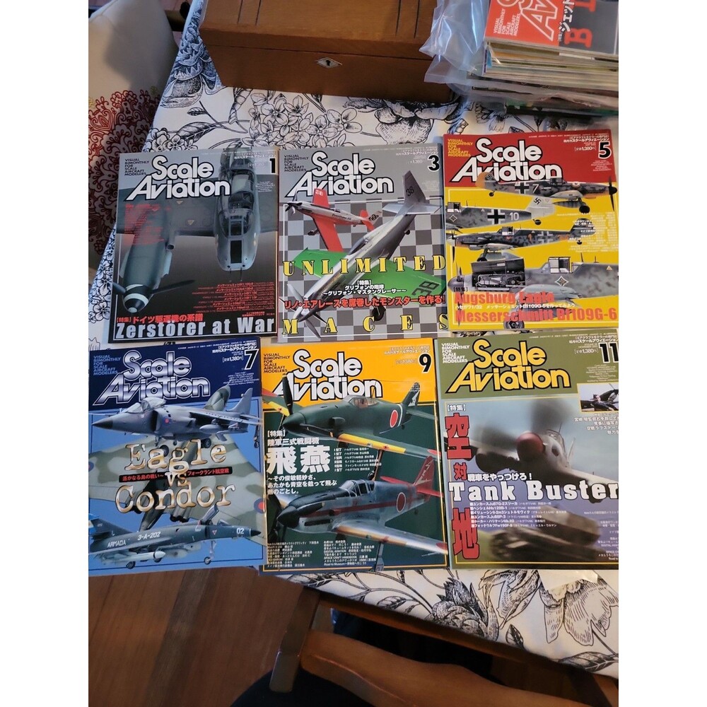 Scale Aviation 2002 Lot Complete Magazine Japanese Japan Model Aircraft